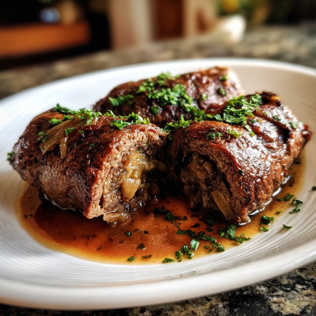 Hausmannskost Rinderrouladen mit Rahmsoße