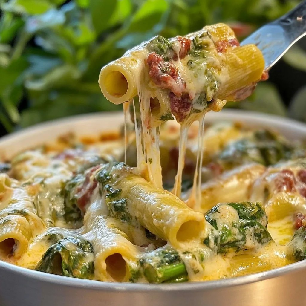 Cremiger Pesto-Hähnchen-Brokkoli-Nudelauflauf