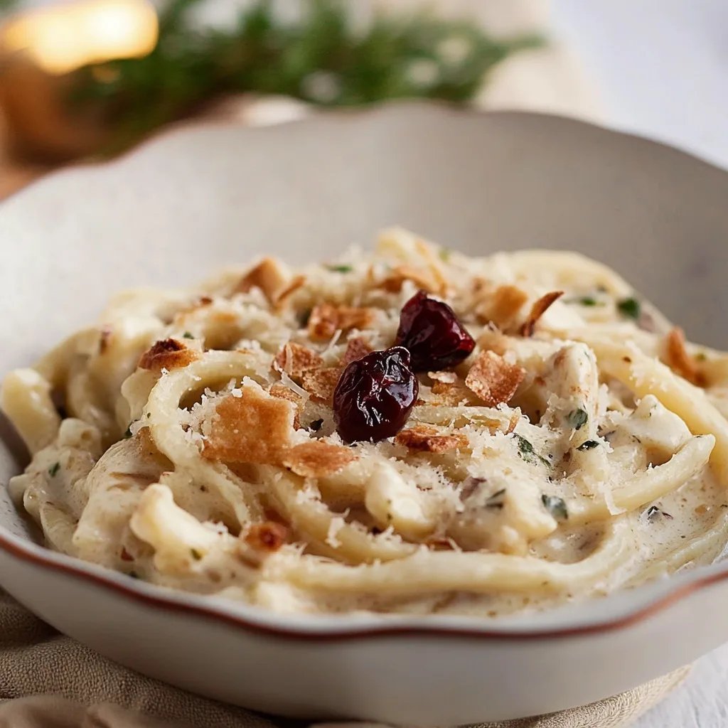 Maronennudeln in Ricottasoße