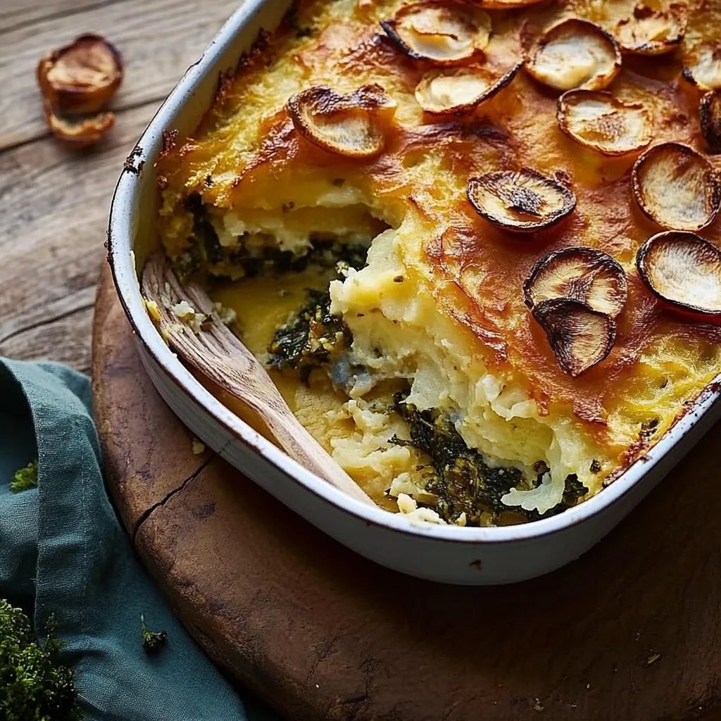 Herzhafter Grünkohlauflauf