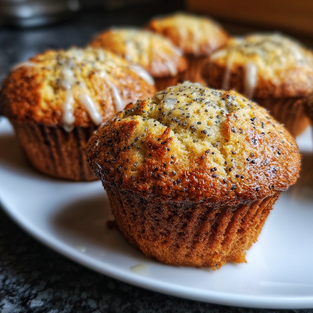 Muffins mit Zitrone und Mohn