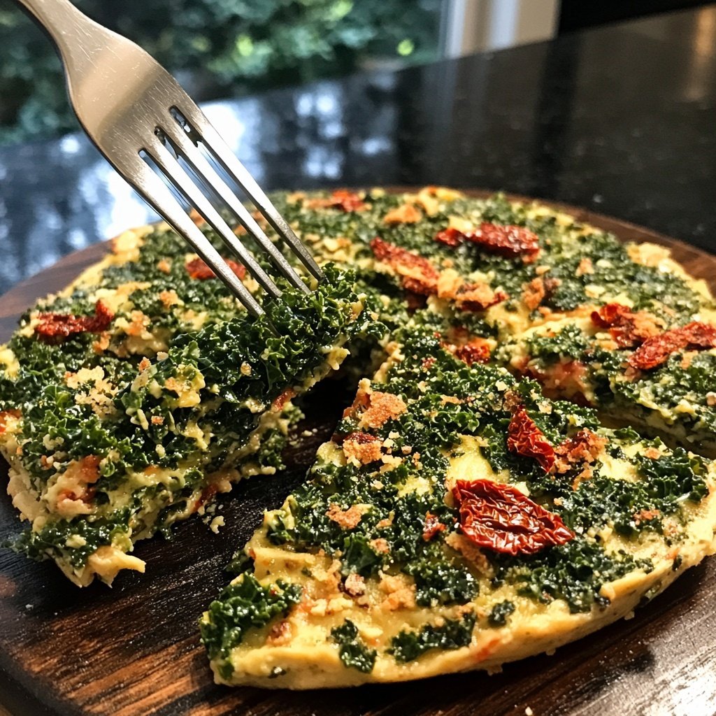 Schnelle Grünkohlpfanne mit getrockneten Tomaten