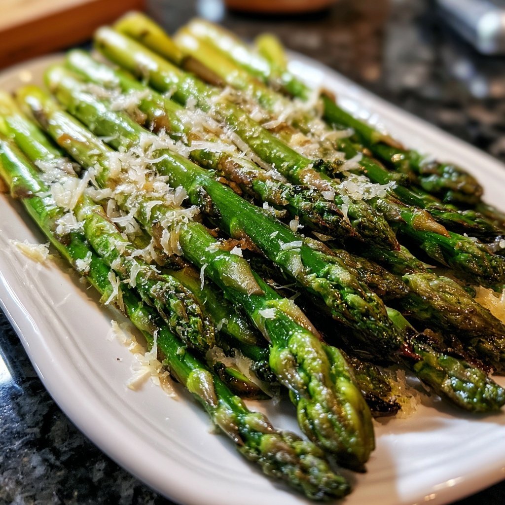 Grüner Spargel Mit Parmesan