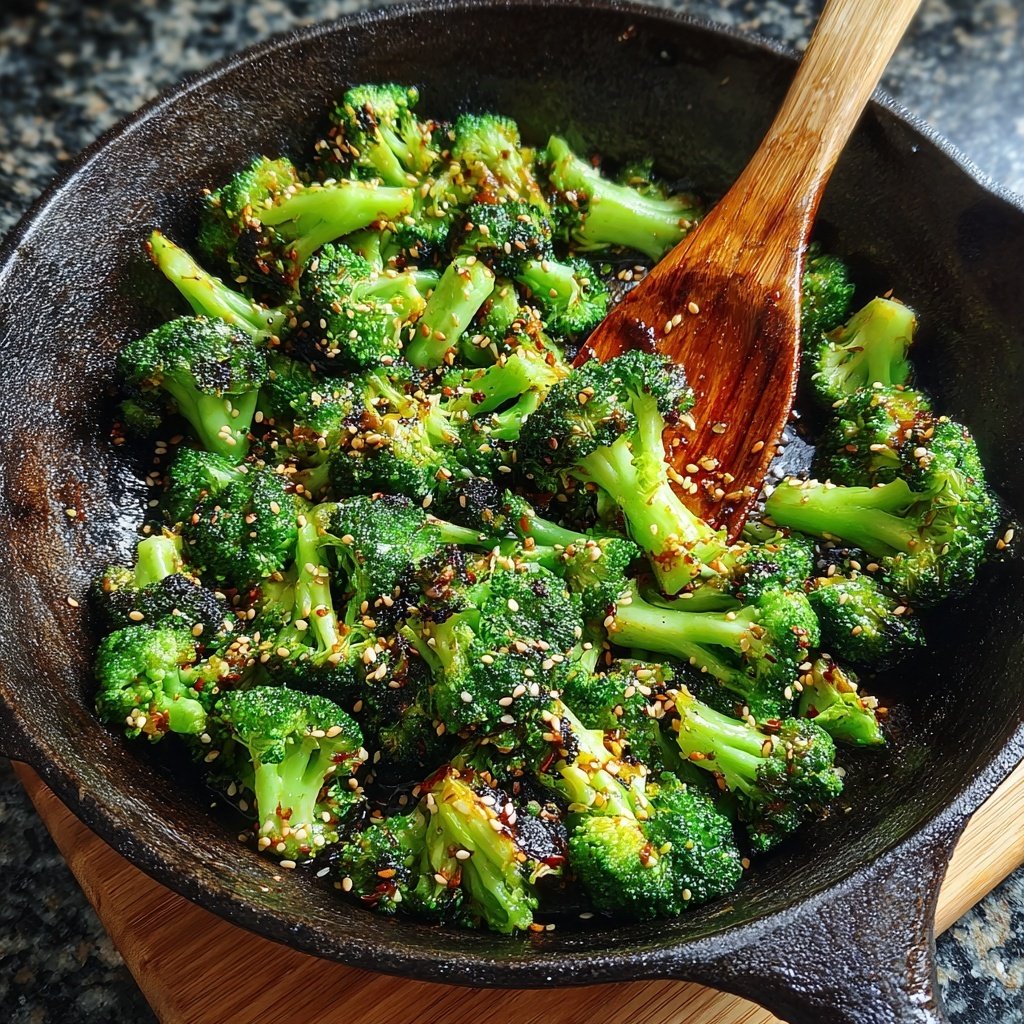 Brokkoli Pfanne Mit Sesam