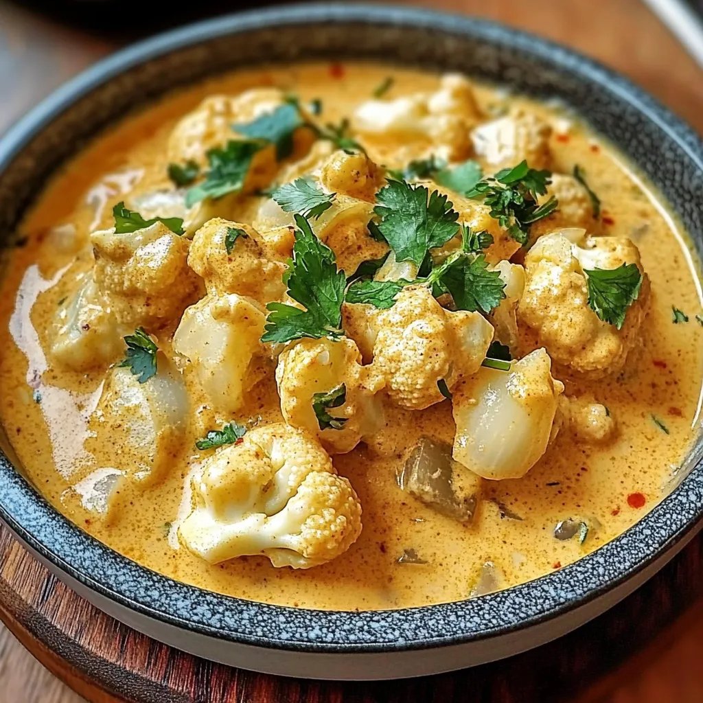 Cremiger Blumenkohl-Curry aus dem Backofen