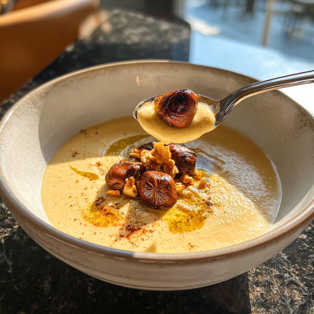 Cremige Maronensuppe | Rezept | natalie-goes-tasty