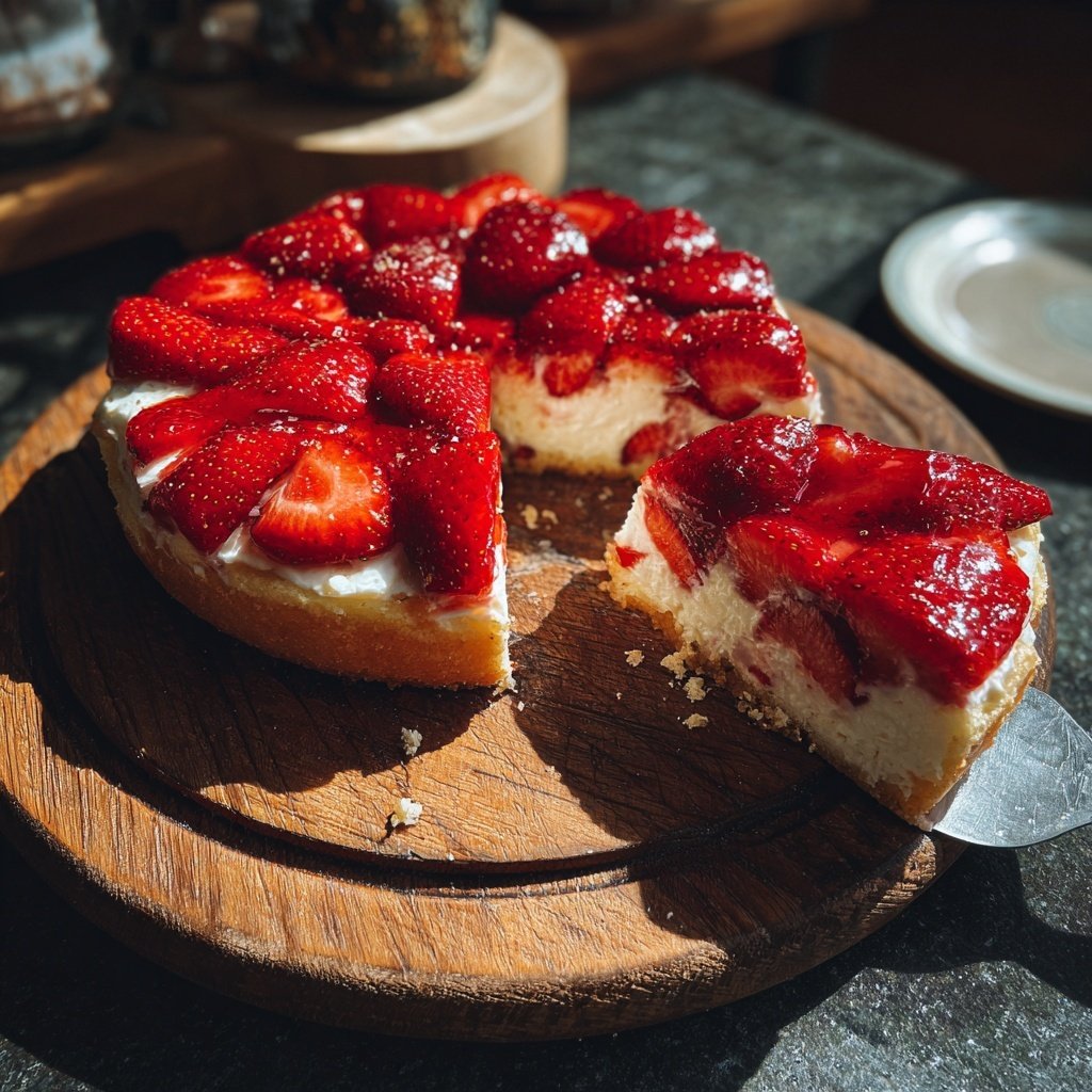 Erdbeer Kuchen Mit Joghurt Creme