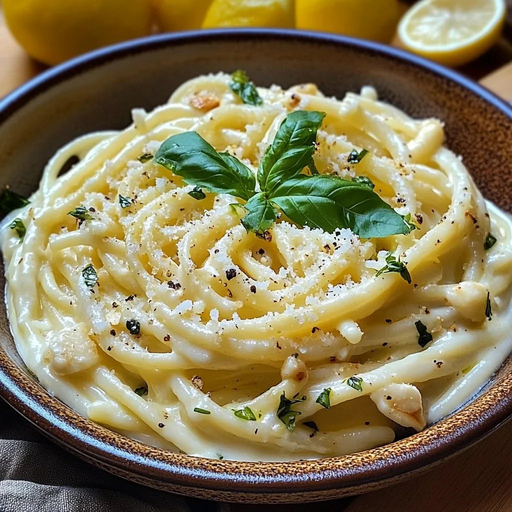 Pikante cremige Zitronen-Feta-Pasta